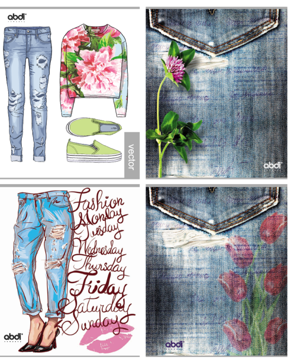 jeans-flowers